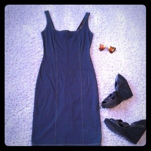 Denim Blue Bodycon Tank Dress
